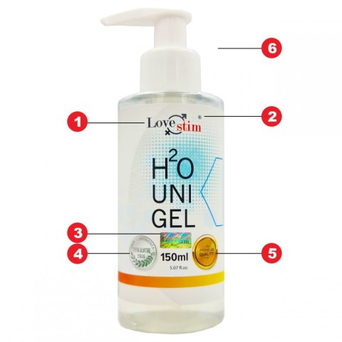 H2O UNI GEL 150ml WYRÓŻNIONY ŻEL AQUA UNIWERSALNY