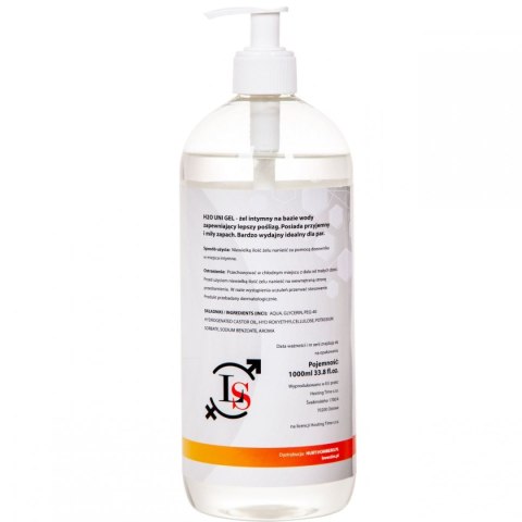 H2O UNI Lubrykant na bazie wody AQUA GEL 1000ml NIE PLAMI