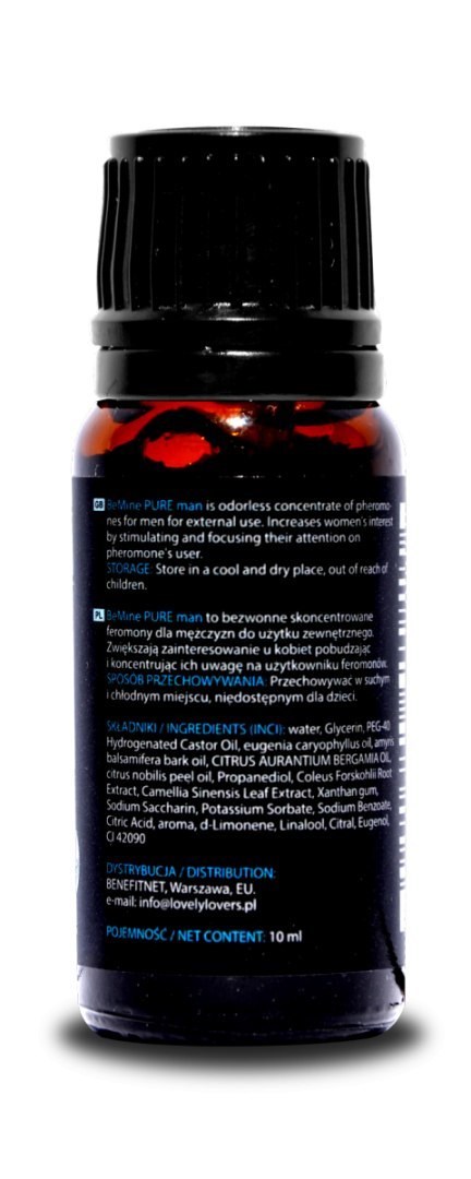 LL BeMINE 10ml PURE MAN BEZWONNE MOCNE FEROMONY