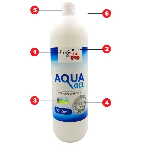 Lubrykant na bazie wody AQUA GEL 1000ml NIE PLAMI