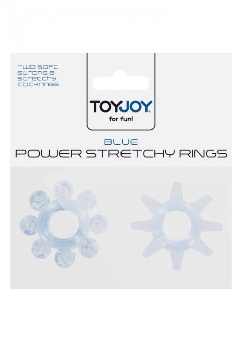 Power Stretchy Rings 2pcs Blue
