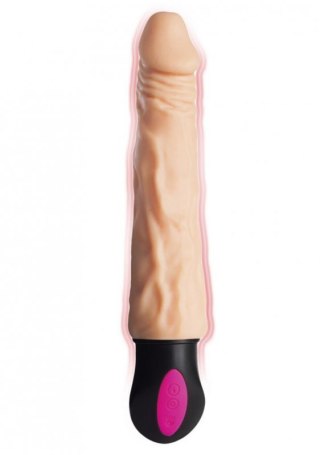 A-TOYS Realistic Vibrator with heating, TPE, 12 Modes, bendable, recharble