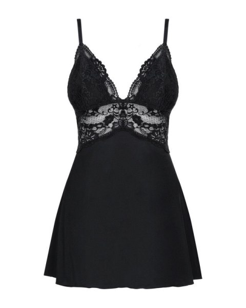 Bielizna-810-BAB-1 babydoll i stringi czarna S/M