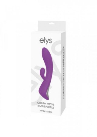 Wibrator-VIBRATORE RABBIT ELYS - CHARM MOVE RABBIT PURPLE