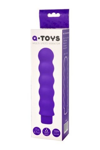 A-TOYS, Vibrator, Silicone, Purple, 17 cm