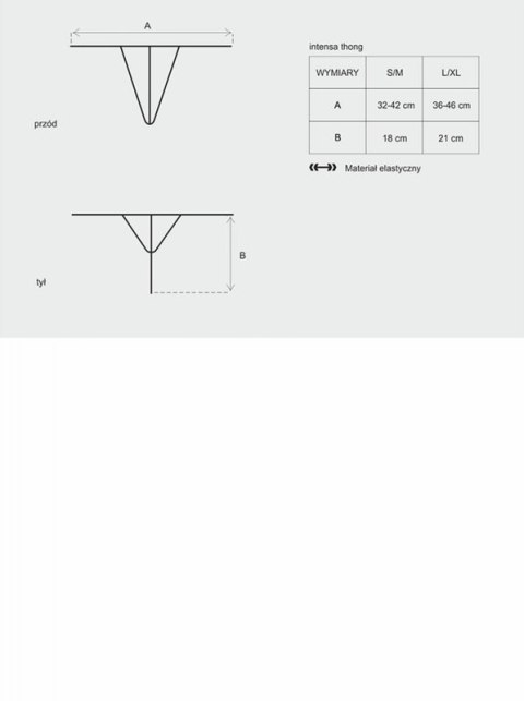 Bielizna-Intensa stringi L/XL