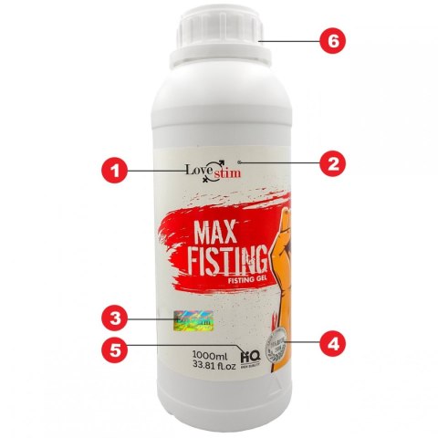 MAX FISTING GEL 1000ml ŻEL DO MAXYMALNEGO FISTINGU