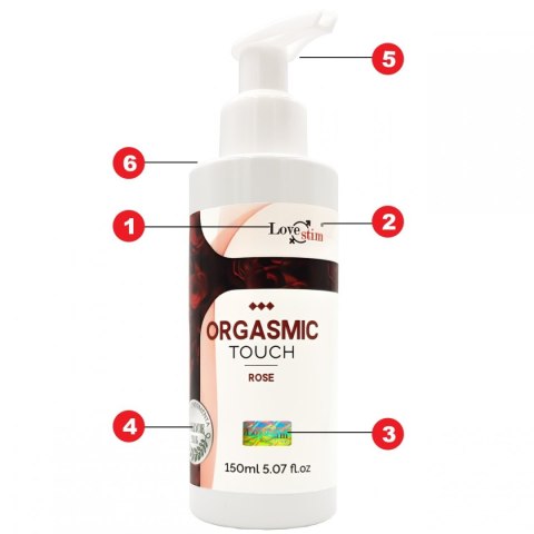 ORGASMIC TOUCH Orgazmowy żel do masażu i stymulacji ROSE 150m