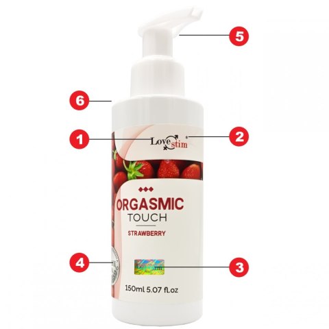 ORGASMIC TOUCH Orgazmowy żel do masażu i stymulacji STRAWBERRY 150m