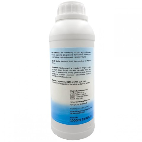 WET MASSAGE 1000ml WYSOKIEJ JAKOŚCI GĘSTY ŻEL 2W1