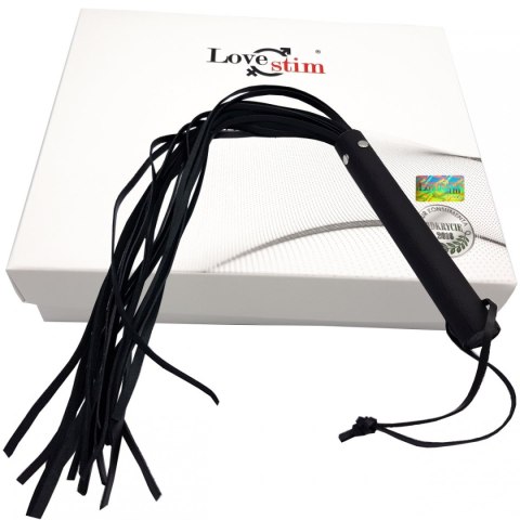 Pejcz ze skóry naturalnej rzemienie 40cm