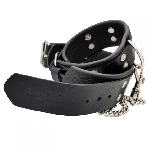 Skórzane kajdanki męskie na ręce z regulacją