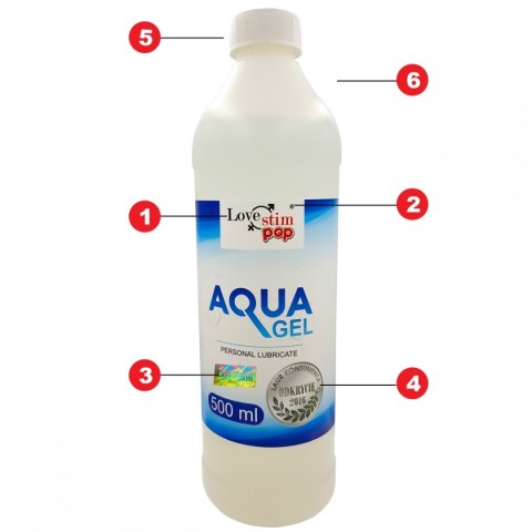 Aqua Gel 500ml lubrykant intymny uniwersalny