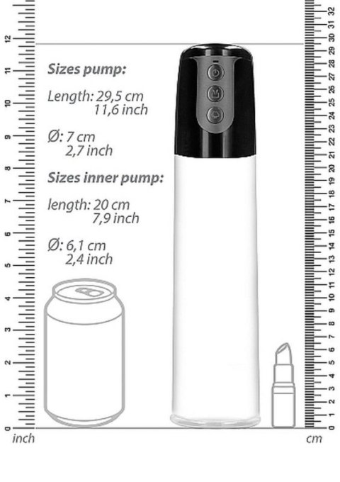 Automatic Cyber Pump with Masturbation Sleeve - Transparent