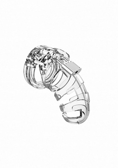 Model 02 - Chastity - 3.5"" - Cock Cage - Transparent