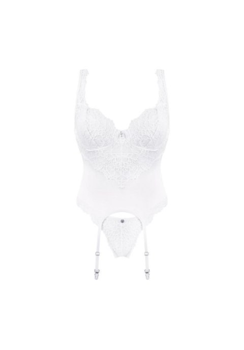 Bielizna-Amor Blanco gorset i stringi biały S/M