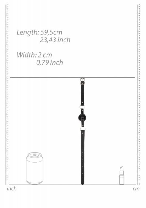 Breathable Ball Gag - With Bonded Leather Straps
