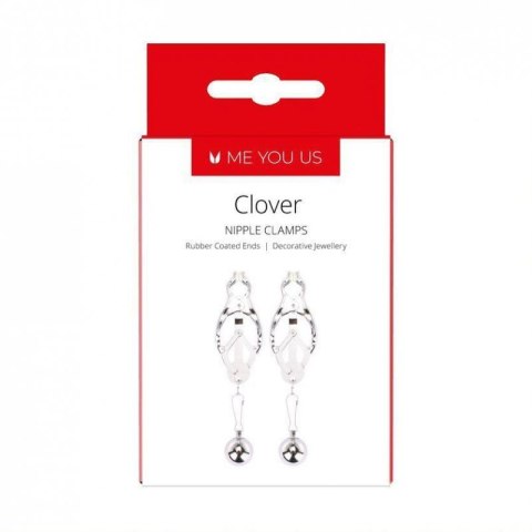 Me You Us Clover Nipple Clamp Silver