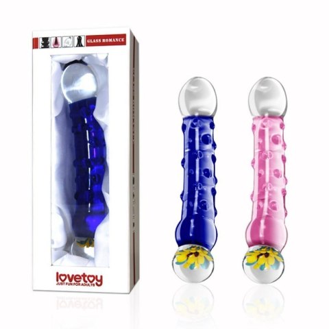 7.5"" Glass Romance Blue