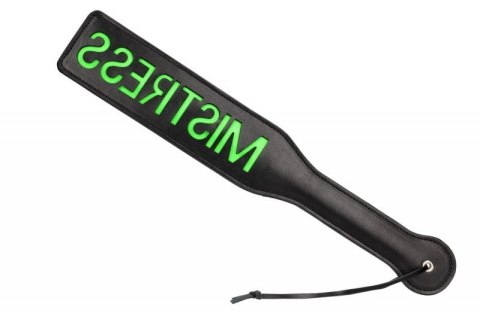 'Mistress'' Paddle - Glow in the Dark - Black/Neon Green
