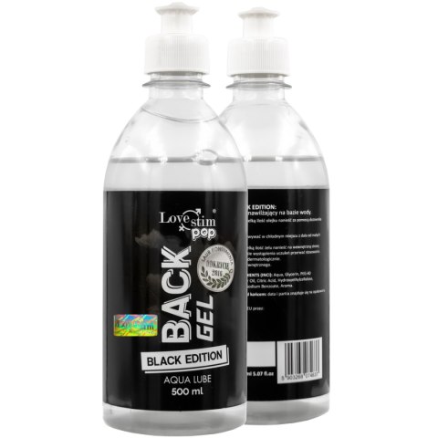 LOVESTIM LUBRYKANT ANALNY BACK GEL BLACK EDITION 500ml