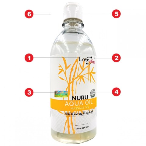 NURU AQUA OIL 500ml IDEALNY DO MASAŻU W DOMU