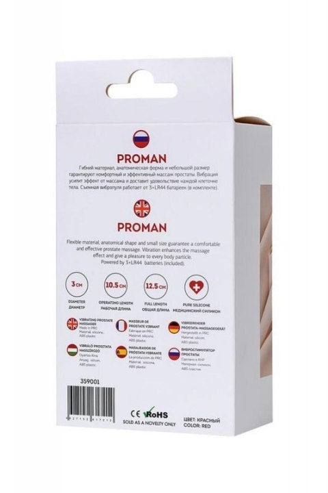 ToDo Proman Red Vibrating Prostate Massager