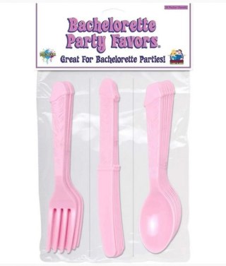 B.P. Pecker Party Utensils - Pink