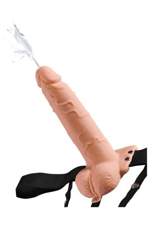 FETISH FANTASY SERIES 7 INCH SQUIRTING HOLLOW STRAP-ON LIGHT