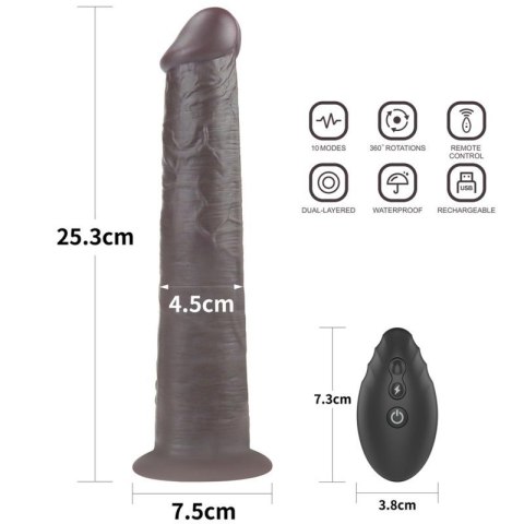 10'' Dual Layered Platinum Silicone Rotator