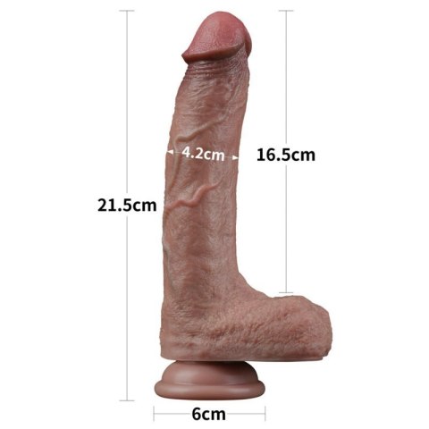 8.5'' Dual Layered Silicone Cock