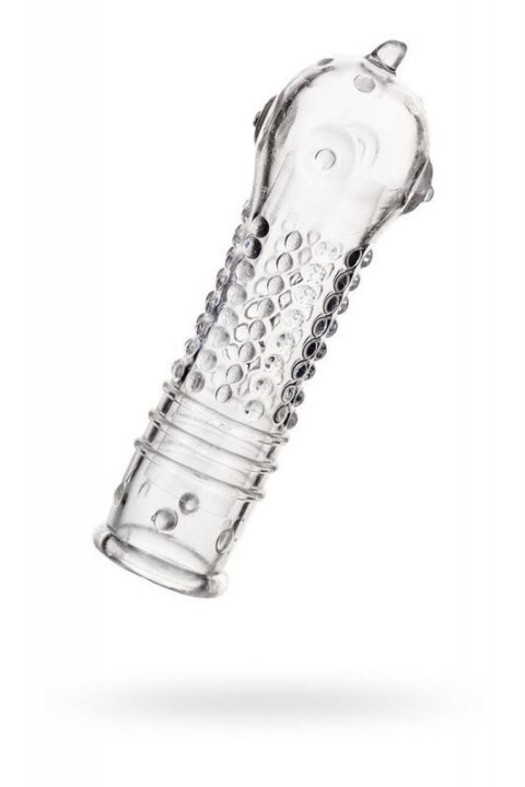 A-TOYS, Penis Sleeve, TPR, Transparent, 14.7 cm