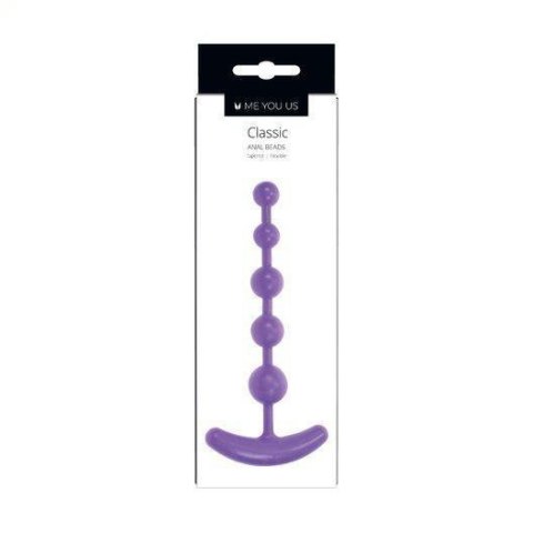 Plug/kulki- Me You Us Classic Anal Beads Purple
