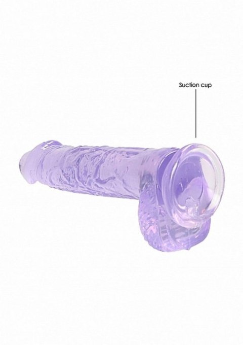 6"" / 15 cm Realistic Dildo With Balls - Purple