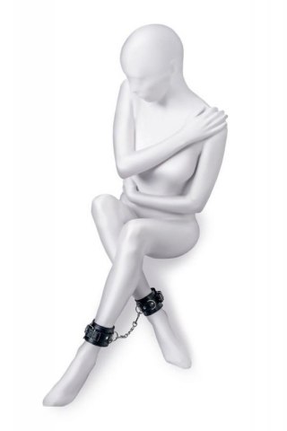 Anonymo handcuffs, PU leather, black, 26.5 cm