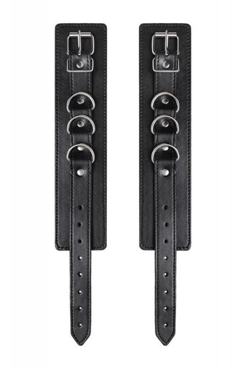 Anonymo handcuffs, PU leather, black, 26.5 cm