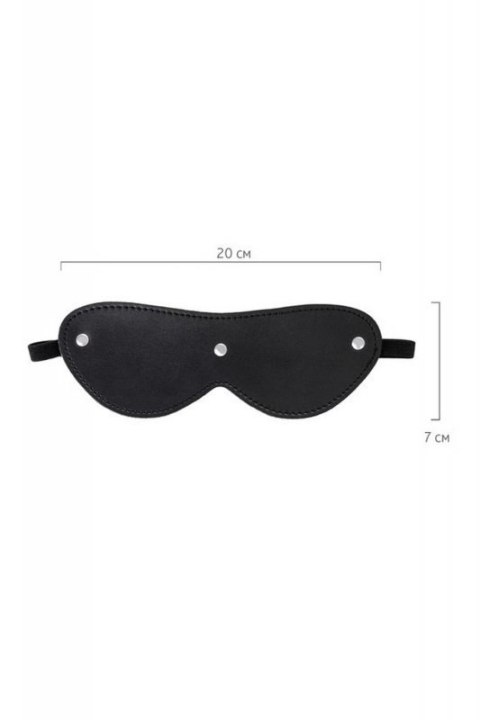 Anonymo mask, PU leather, black, 24 cm