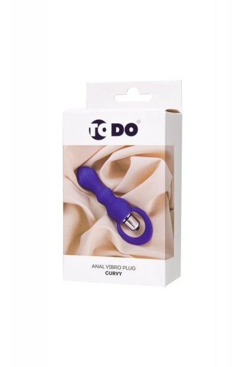 ToDo by Toyfa Anal plug Curvy, silicone, purple, 14 cm, O 3.2 cm