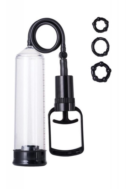 A-TOYS, Penis Pump, PVC, Black, 23.5 cm
