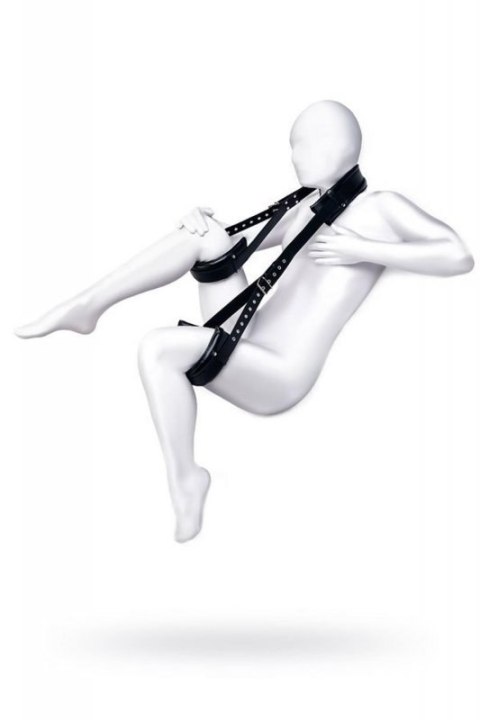 Anonymo fixing sling, PU leather, black, 145 cm