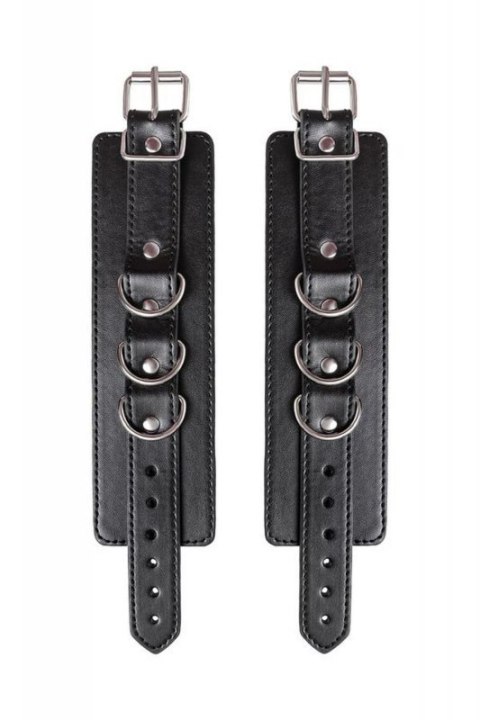 Anonymo handcuffs, PU leather, black