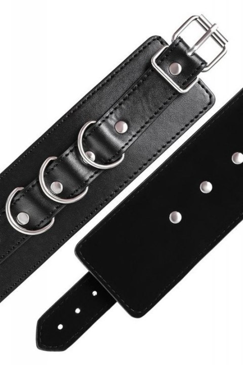 Anonymo handcuffs, PU leather, black