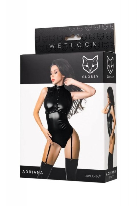 Glossy Adriana bodysuit in Wetlook, XL