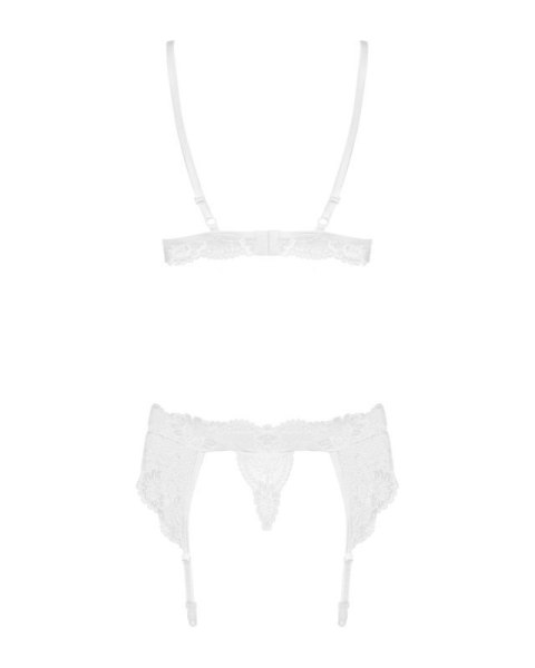 Bielizna-810-SEG-2 komplet 3-częściowy biały S/M