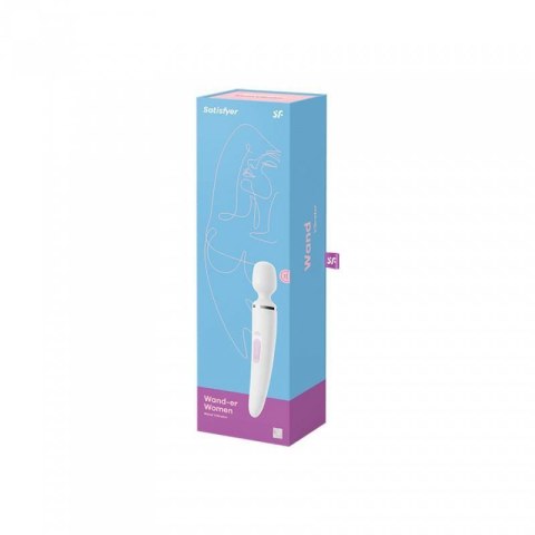 Wibrator - Satisfyer Wand-er Woman (White/Chrome)