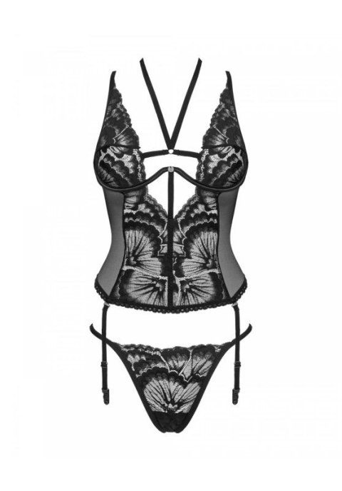 Bielizna-Alessya gorset czarny M/L