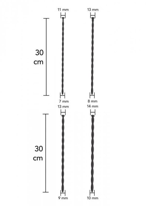 Penis Dilator Set Large 4 pcs